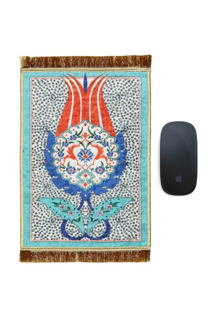 Turkuaz Dekoratif Küçük Halı Mousepad