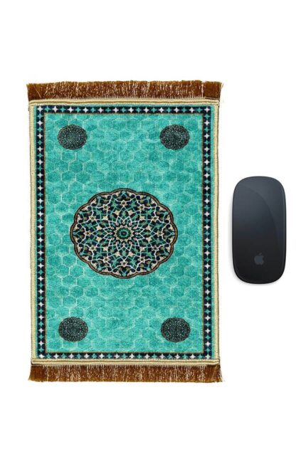 Su Yeşil Dekoratif Küçük Halı Mousepad