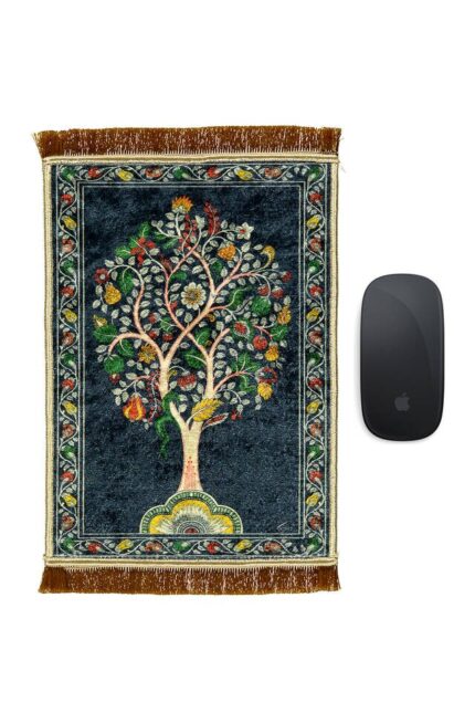 Füme Dekoratif Küçük Halı Mousepad