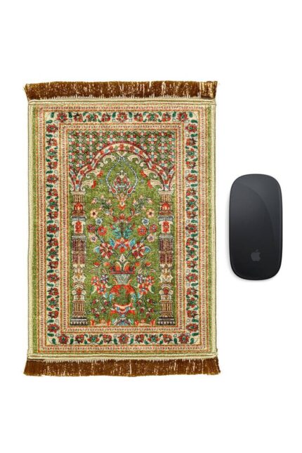 Yeşil Dekoratif Küçük Halı Mousepad