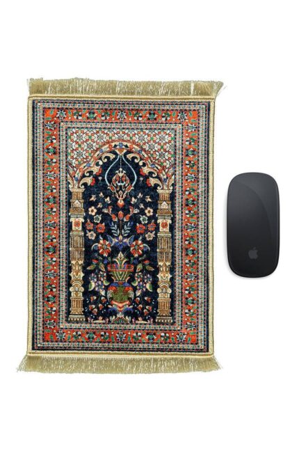 Lacivert Dekoratif Küçük Halı Mousepad