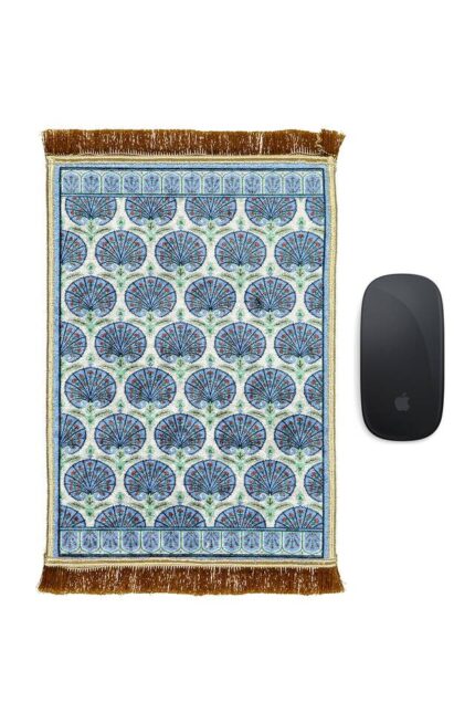Mavi Dekoratif Küçük Halı Mousepad