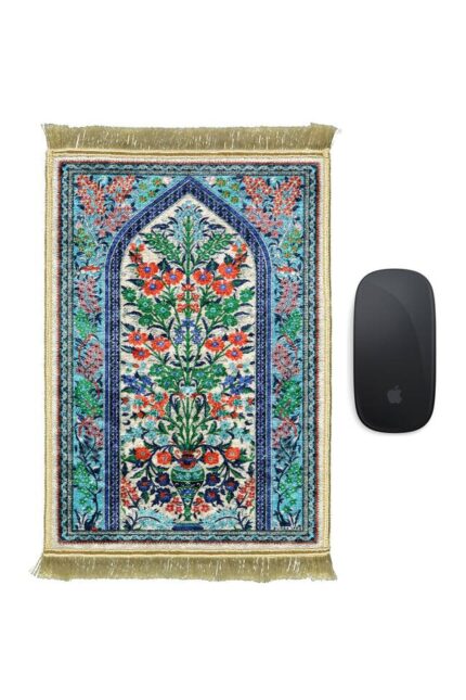 Beyaz Dekoratif Küçük Halı Mousepad