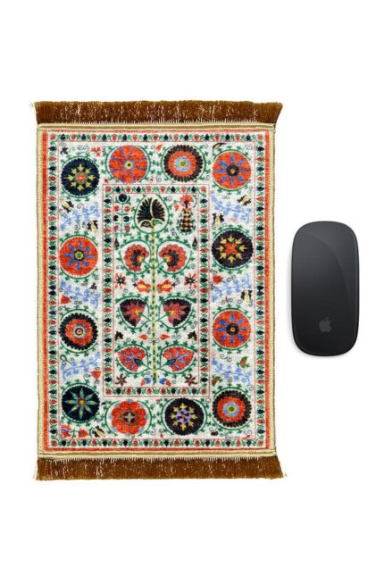 Kırmızı Dekoratif Küçük Halı Mousepad