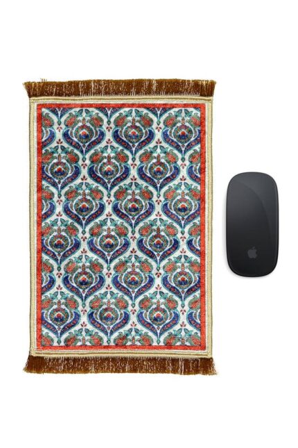 Kırmızı Dekoratif Küçük Halı Mousepad