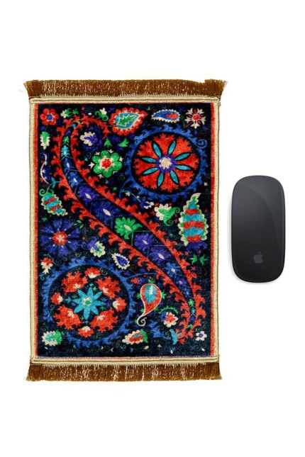 Kırmızı Dekoratif Küçük Halı Mousepad