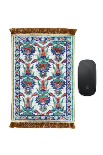 Su Yeşil Dekoratif Küçük Halı Mousepad