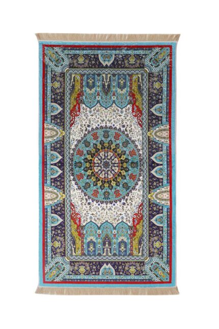Turkuaz Bambu Halı Seccade