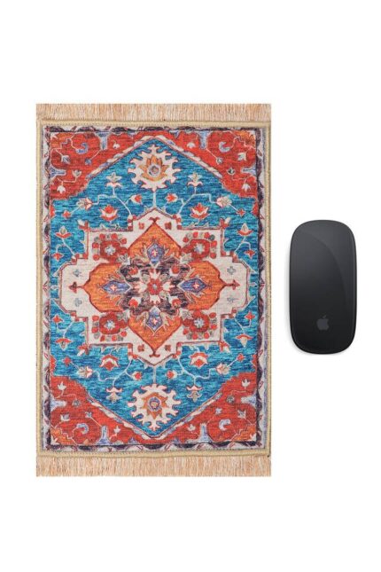 Kırmızı Dekoratif Küçük Halı Mousepad