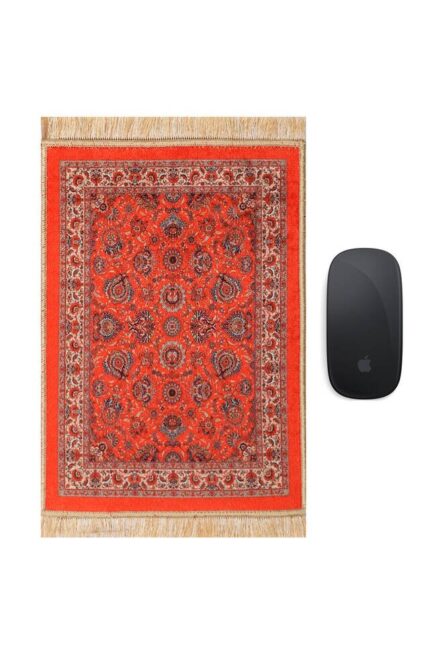 Kırmızı Dekoratif Küçük Halı Mousepad
