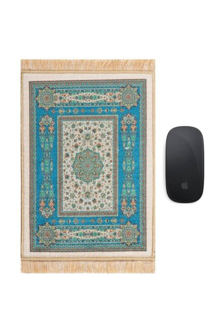 Yeşil Dekoratif Küçük Halı Mousepad