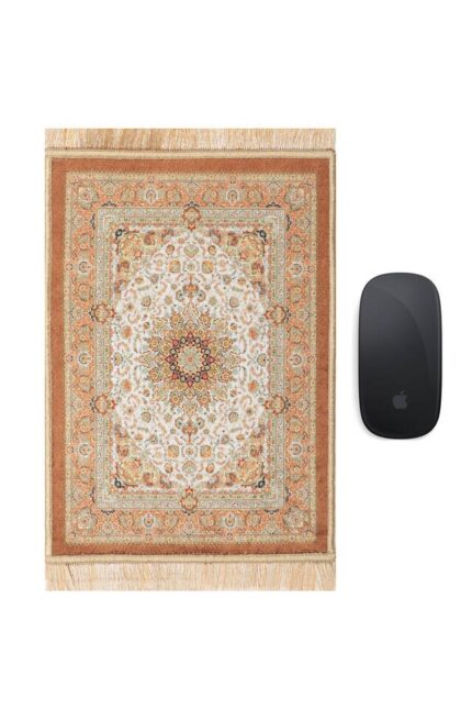 Kahverengi Dekoratif Küçük Halı Mousepad
