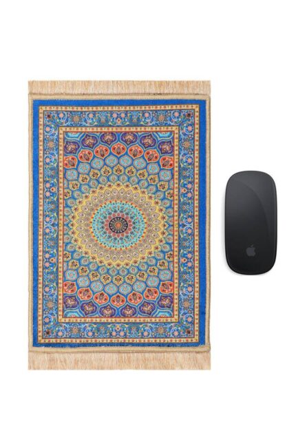 Mavi Dekoratif Küçük Halı Mousepad