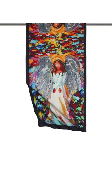Beyaz Angel İpeksi Fular