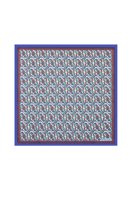 Saks Sarmaşık Lale Desen İpeksi Mendil