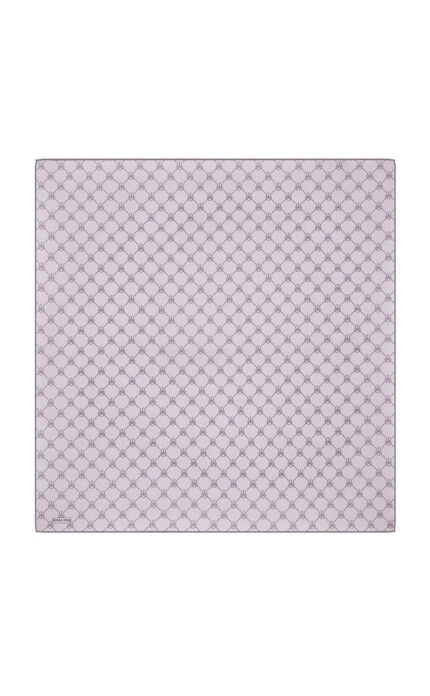 Lila Kelebek Monogram Twill İpek Eşarp