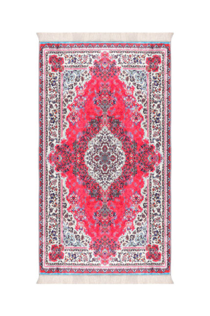 Pembe Kadife Halı Seccade