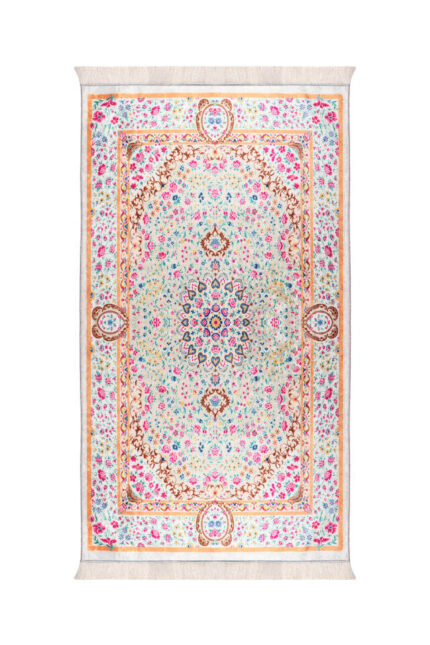 Pembe Kadife Halı Seccade
