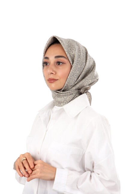Taş Rüya Desen Twill İpek Eşarp